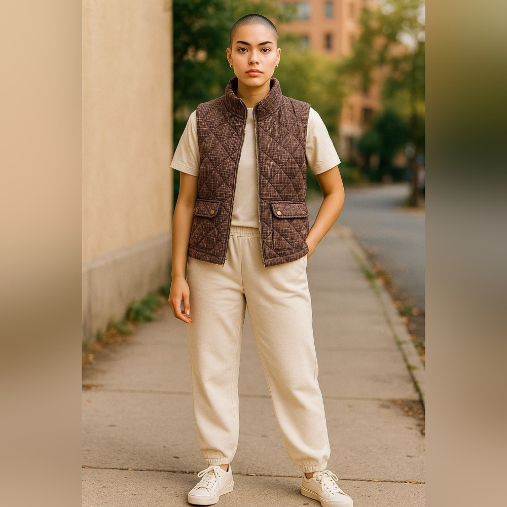 St. John's Bay Cream Track Pants